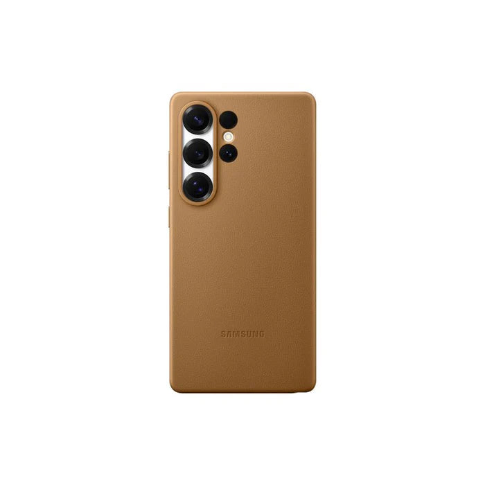 Samsung Galaxy S25 Ultra Kindsuit Case – Premium Lederoptik in Braun