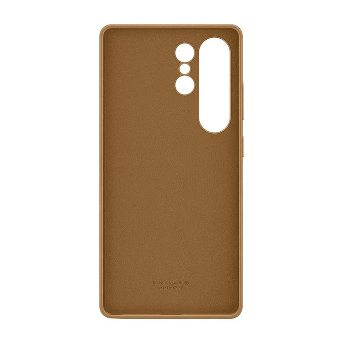 Samsung Galaxy S25 Ultra Kindsuit Case – Premium Lederoptik in Braun