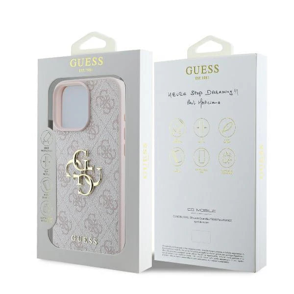 Guess Handyhülle für iPhone 16 – 4G Logo & Gold-Details | LimTel Accessoires