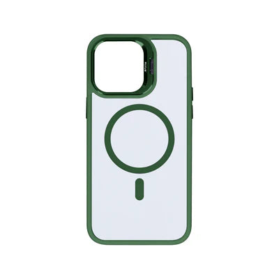 RIXUS Metal Lens Protection MagSafe Case für iPhone 13 – Dunkelgrün