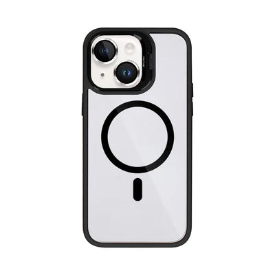 RIXUS UltraClear MagSafe Case für iPhone 13 – Transparent/Schwarz