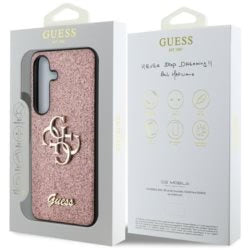 Guess Silicone Case für Samsung Galaxy S25 – Rosa