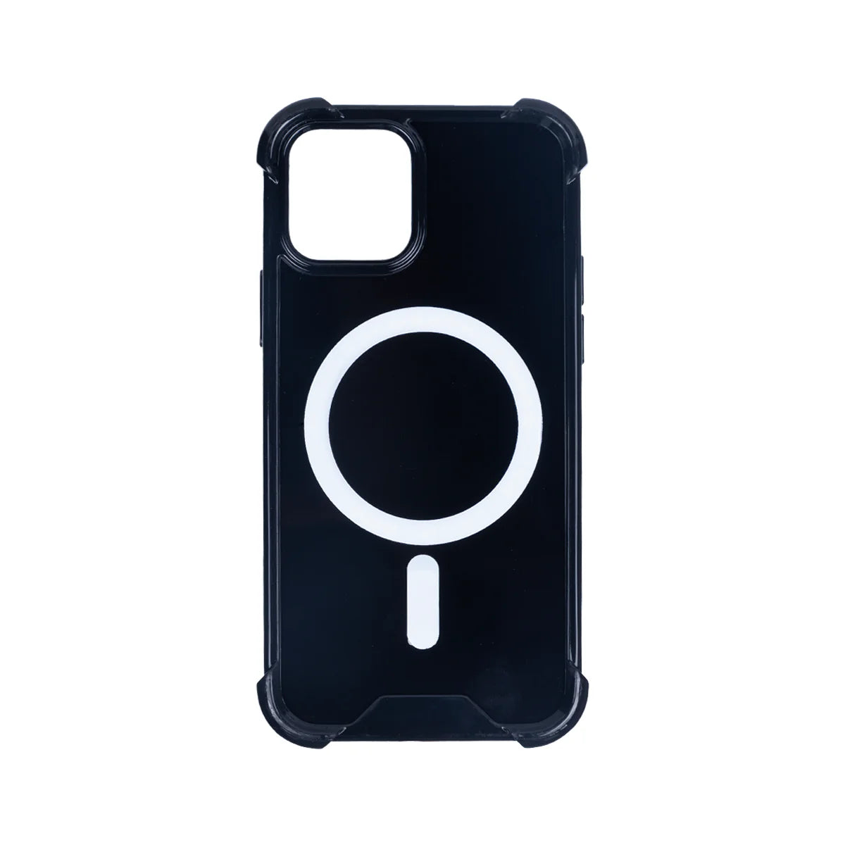 Rixus MagSafe-Hülle für iPhone 12 / 12 Pro – Schwarz, stoßfest & glänzend Robust. Magnetisch. Auffällig.
