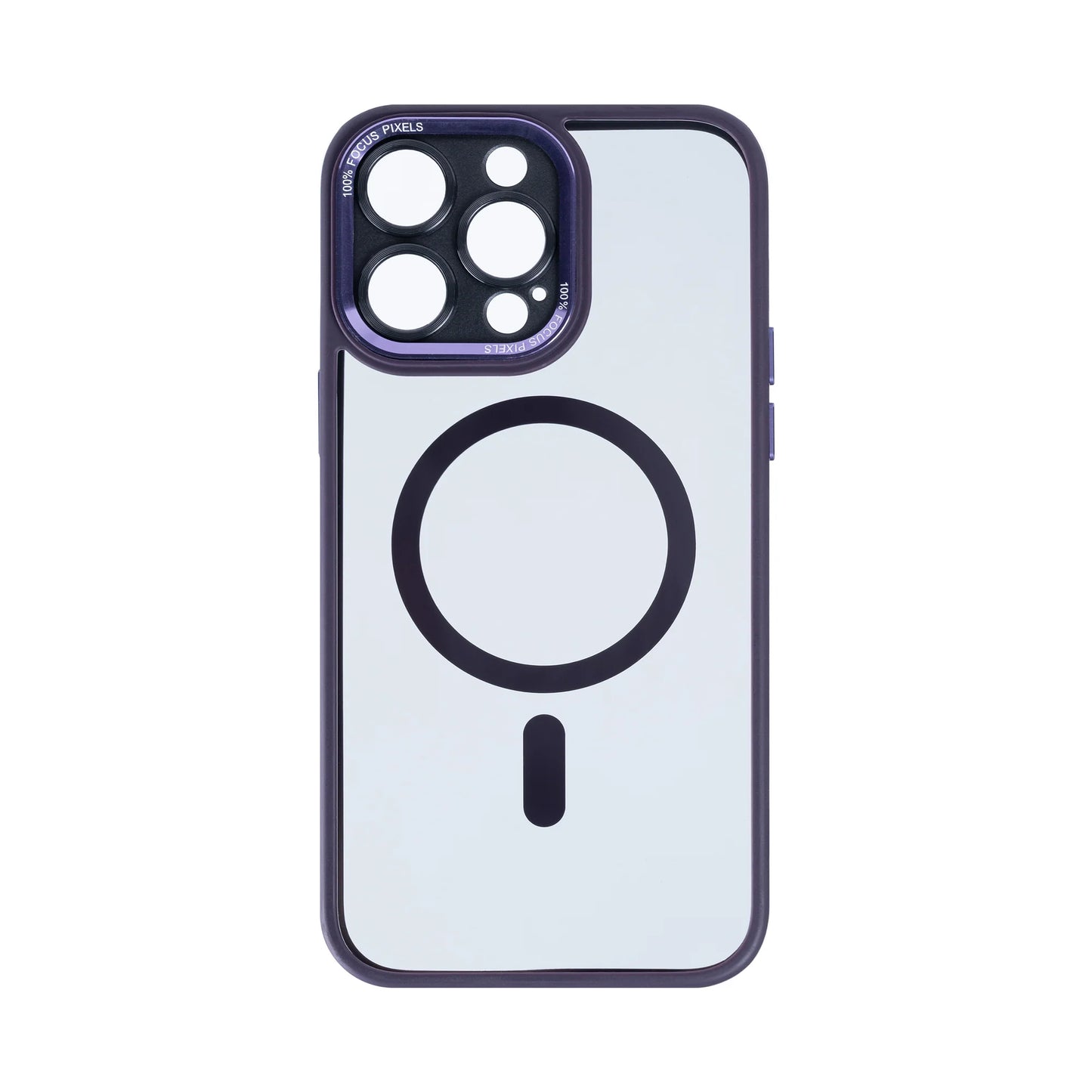 Rixus Schutzhülle für iPhone 12 Pro Max – Violett mit Kameraglasschutz & MagSafe