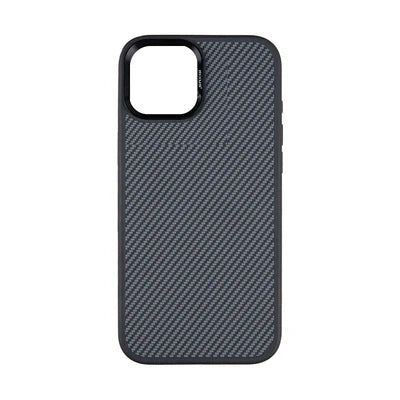 RIXUS MagSafe-Hülle im Carbon-Faser-Look für iPhone 13 – Schwarz
