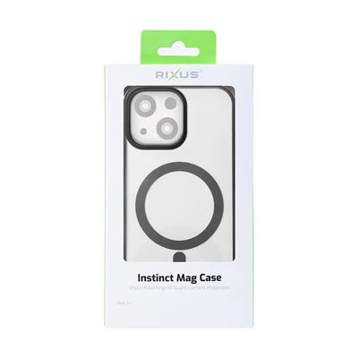 RIXUS Instinct MagCase für iPhone 13 – Schwarz mit MagSafe