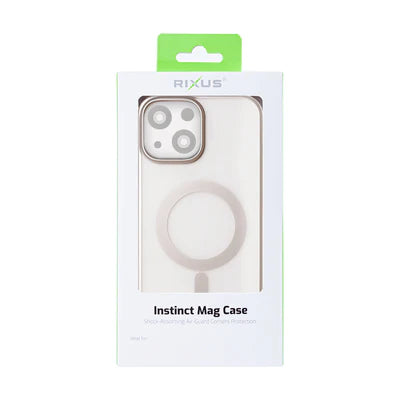 RIXUS Instinct MagCase für iPhone 13 – Titanium Grey mit Air-Guard-Ecken & MagSafe