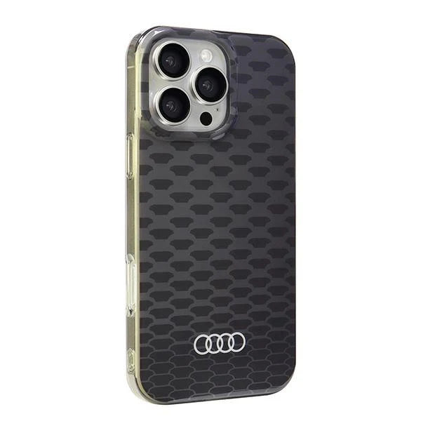 Audi MagSafe-Hülle für iPhone 16 Pro Max -Silhouette-Pattern Transparent/Schwarz