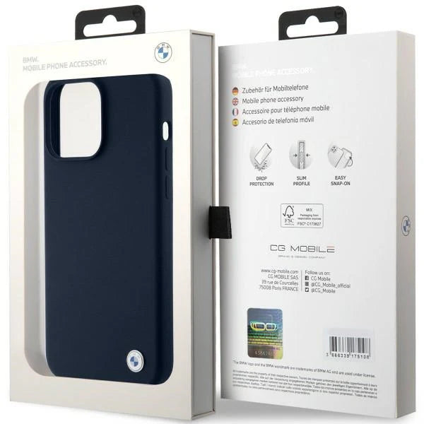 BMW Hardcase für iPhone 15 Pro Max – Navy Blau mit Logo