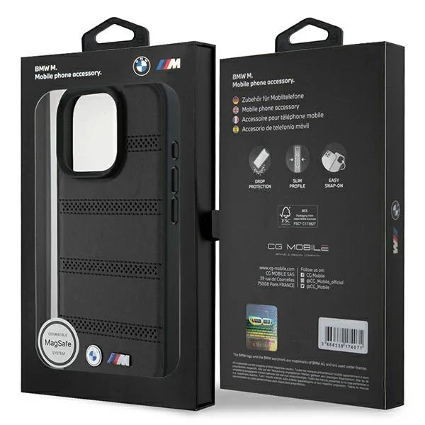 BMW M MagSafe Handyhülle – Schwarz – Für iPhone 16 Pro