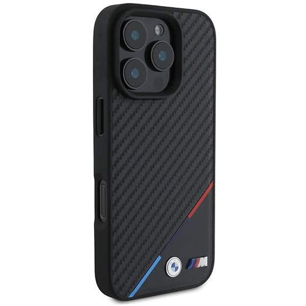 BMW M Carbon Look Hülle für iPhone 16 Pro – MagSafe trifft Motorsport