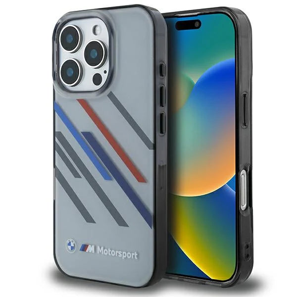 BMW M Motorsport Hülle für iPhone 16 Pro – Transparent. Leicht. Dynamisch.