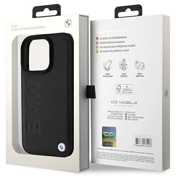 BMW Silikon Handyhülle – Schwarz – Für iPhone 16 Pro