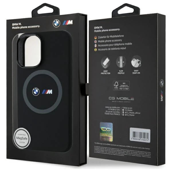 BMW M MagSafe Hülle für iPhone 16 – Schwarz