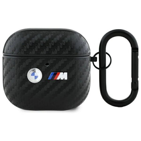 BMW M AirPods Case – Schwarzes Carbon-Design | Kompatibel mit AirPods 4