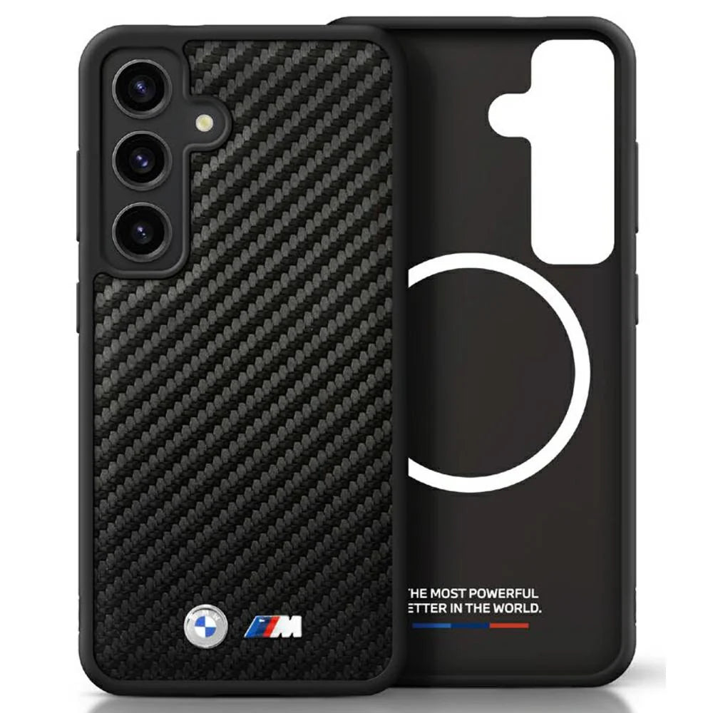 MW M Collection Hardcase mit MagSafe für Samsung Galaxy S25 – Carbon Schwarz