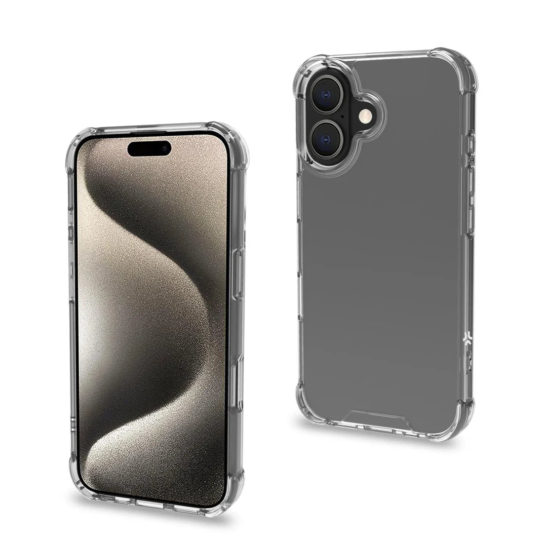 Celly Armor Cover für iPhone 16 Plus – Transparent & Stoßsicher mit Bumper-Schutz