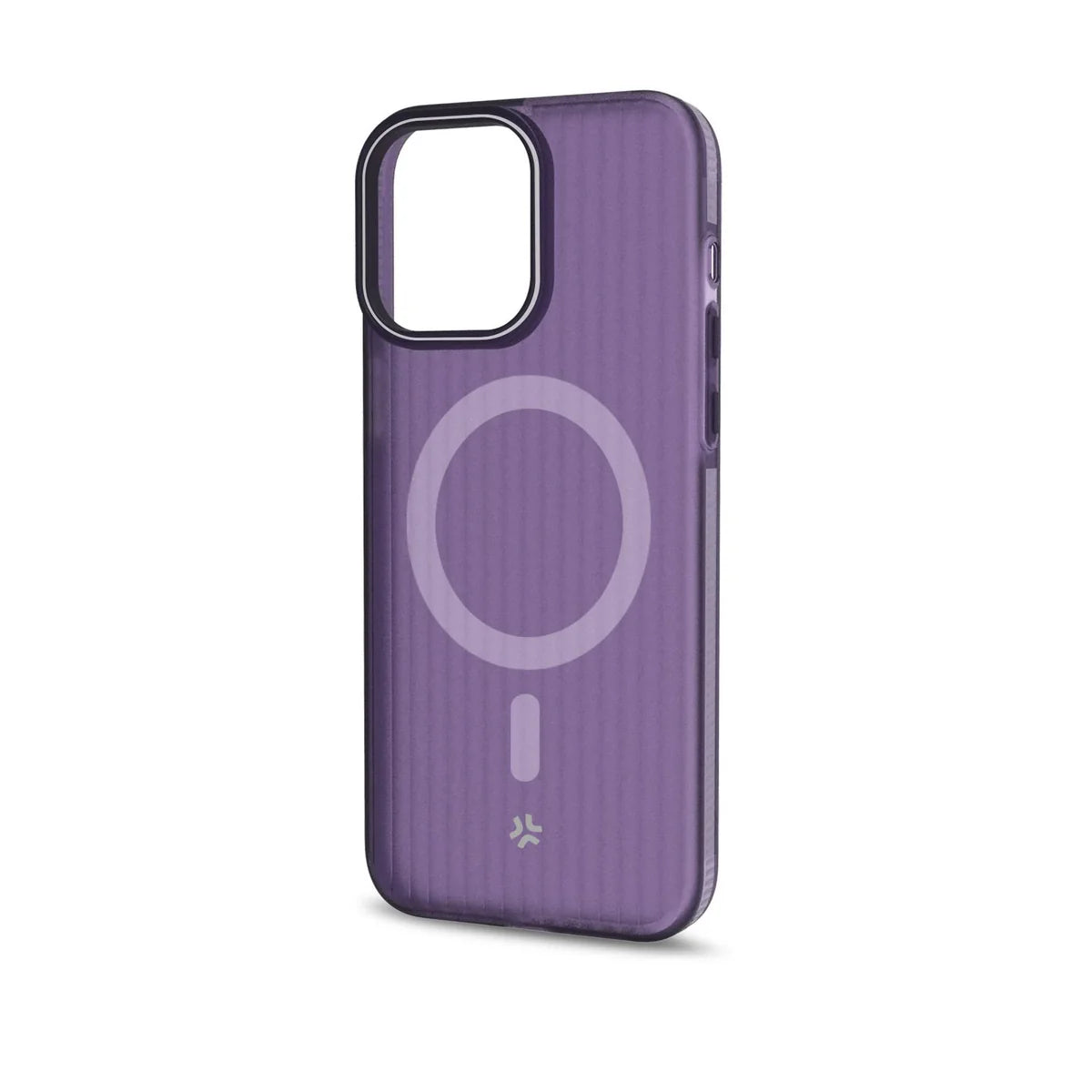 Celly MagSuit Hülle mit MagSafe für iPhone 16 – Violett Transparent