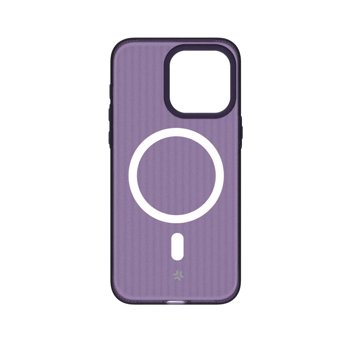 Celly MagSuit Hülle mit MagSafe für iPhone 16 – Violett Transparent