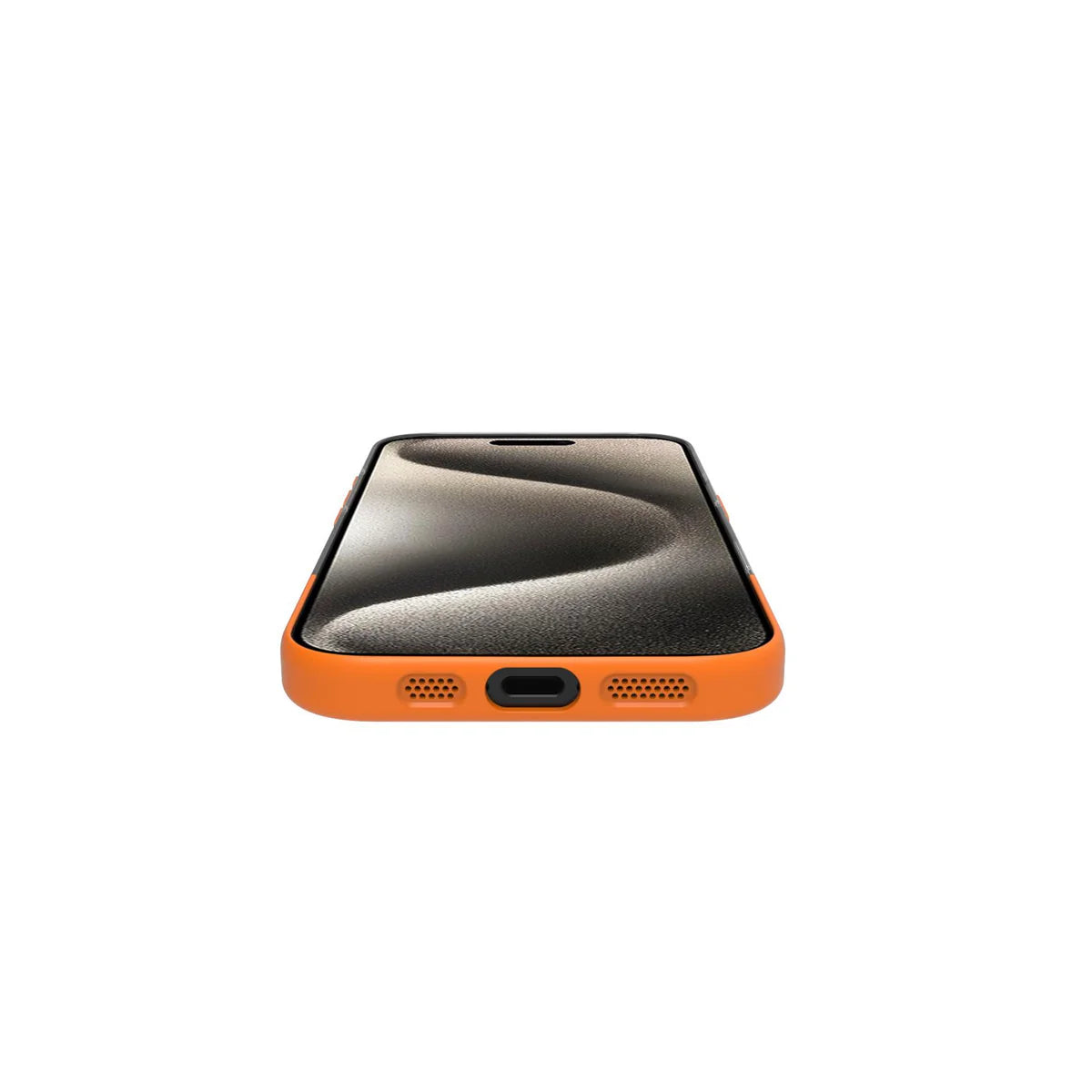 Celly MagDual Hülle mit MagSafe für iPhone 16 – Transparent/Orange