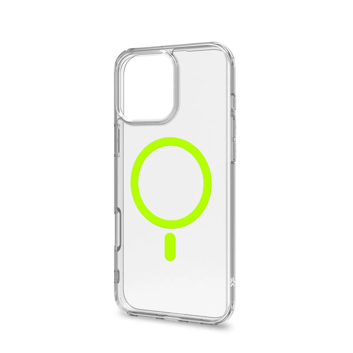 Celly GelSkin MagSafe Case – Transparent Neon-Gelb für iPhone 16 Pro Max