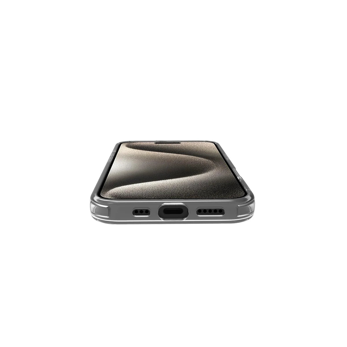 Celly GelSkin Hülle mit MagSafe für iPhone 16 – Transparent mit Rosa MagSafe-Ring