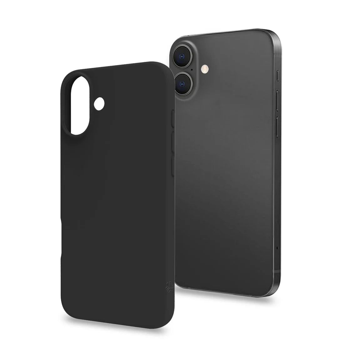 Celly Soft-Touch Cover für iPhone 16 Plus – Schwarz, schlicht & sicher