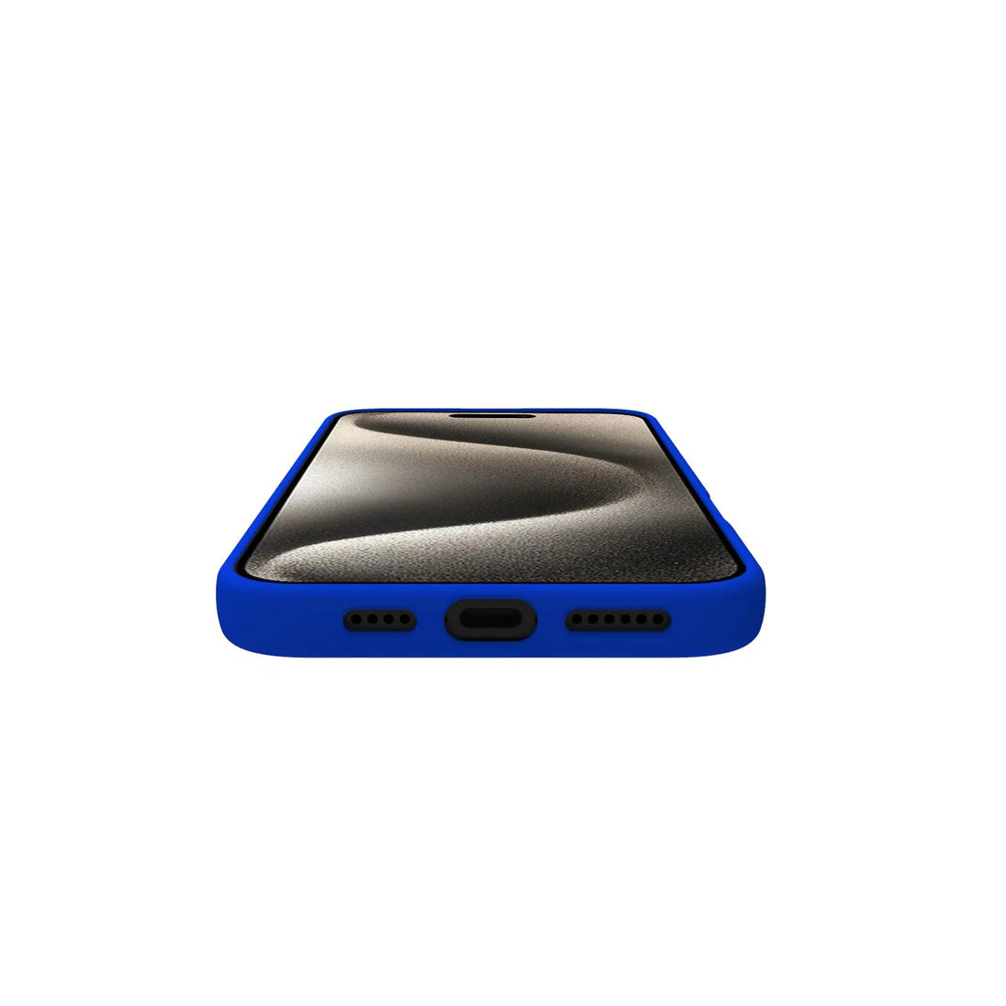 Celly Soft-Touch Cover für iPhone 16 Plus – Mattes Blau, maximaler Schutz