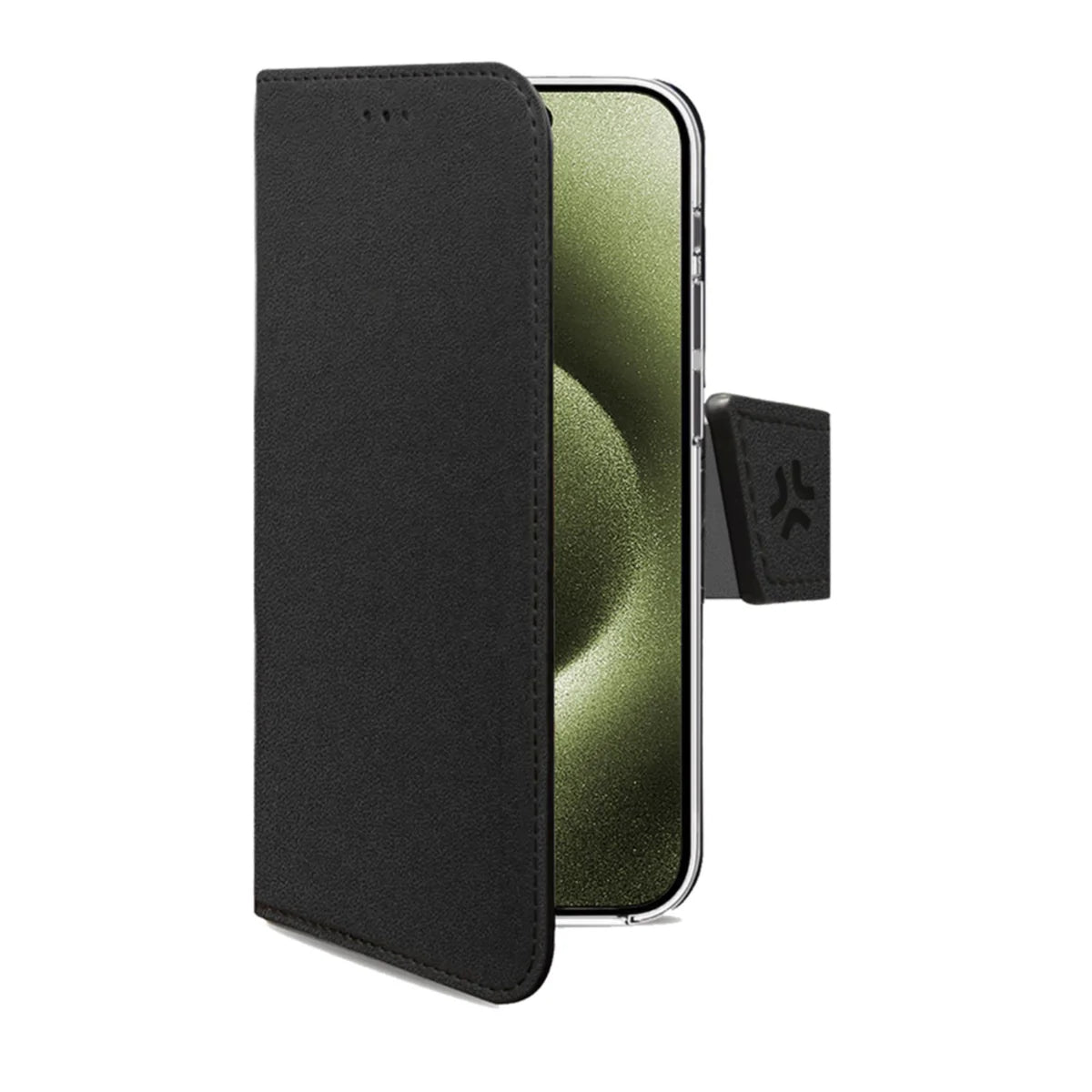Celly Wally Wallet Case für iPhone 16 – Schwarz