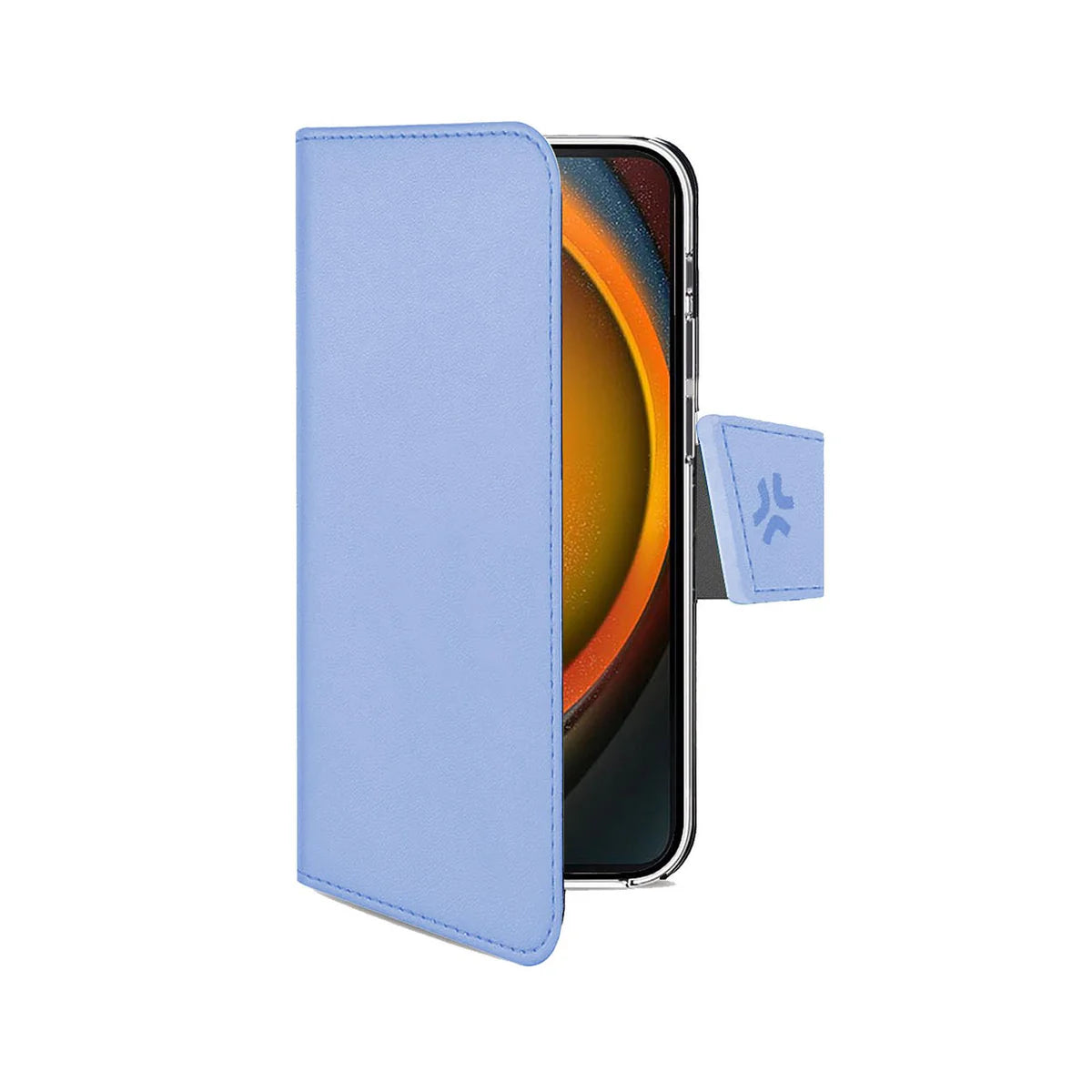 Celly Wally Wallet Case für iPhone 16 – Hellblau