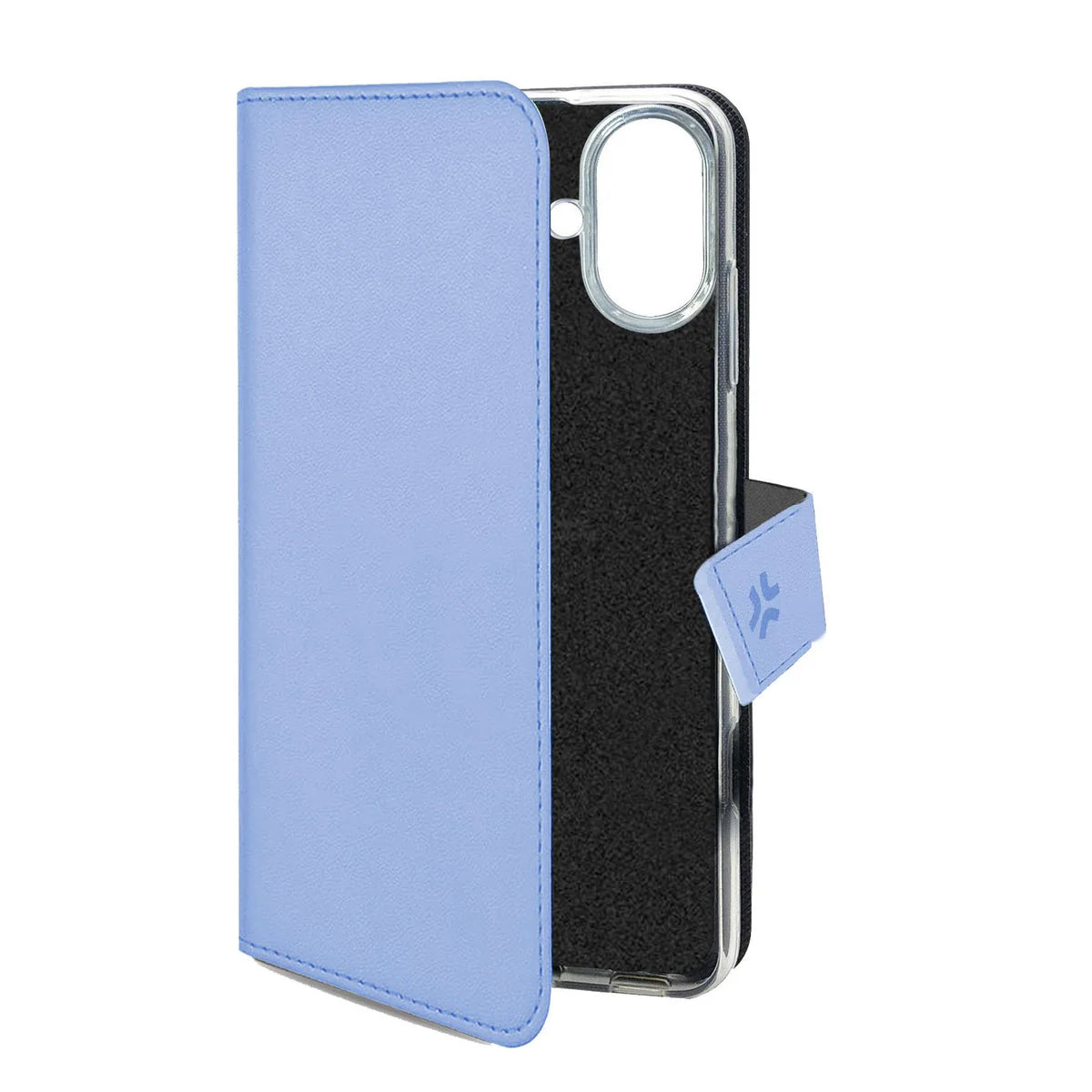 Celly Wally Wallet Case für iPhone 16 – Hellblau
