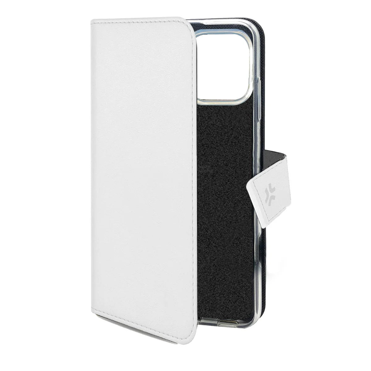 CELLY Wallet Case iPhone 16 Pro – White Smart Edition