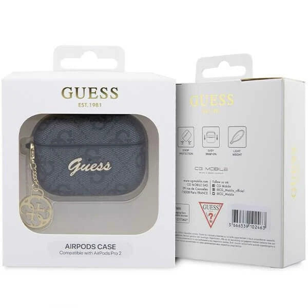 Guess AirPods Pro 2 Hülle – Schwarz mit Logo-Anhänger
