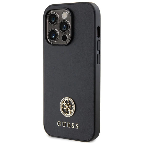 Guess 4G Charm Hardcase für iPhone 15 Pro Max – Schwarz