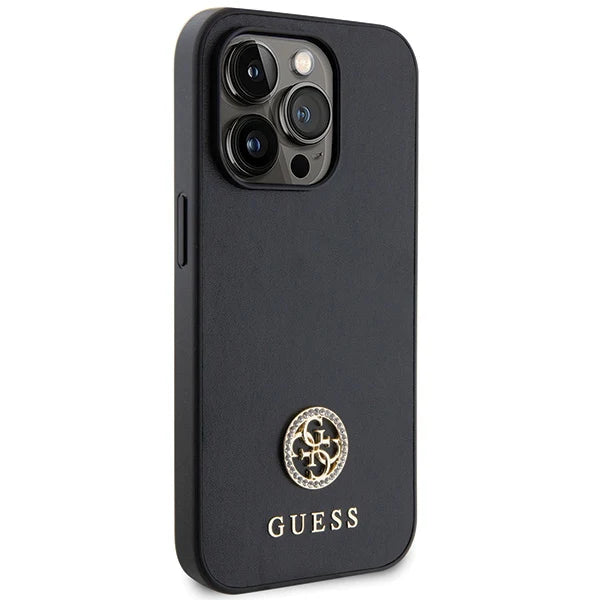 Guess 4G Charm Hardcase für iPhone 15 Pro Max – Schwarz