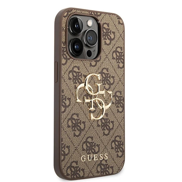 Guess 4G Brown Hardcase für iPhone 15 Pro Max – Braun