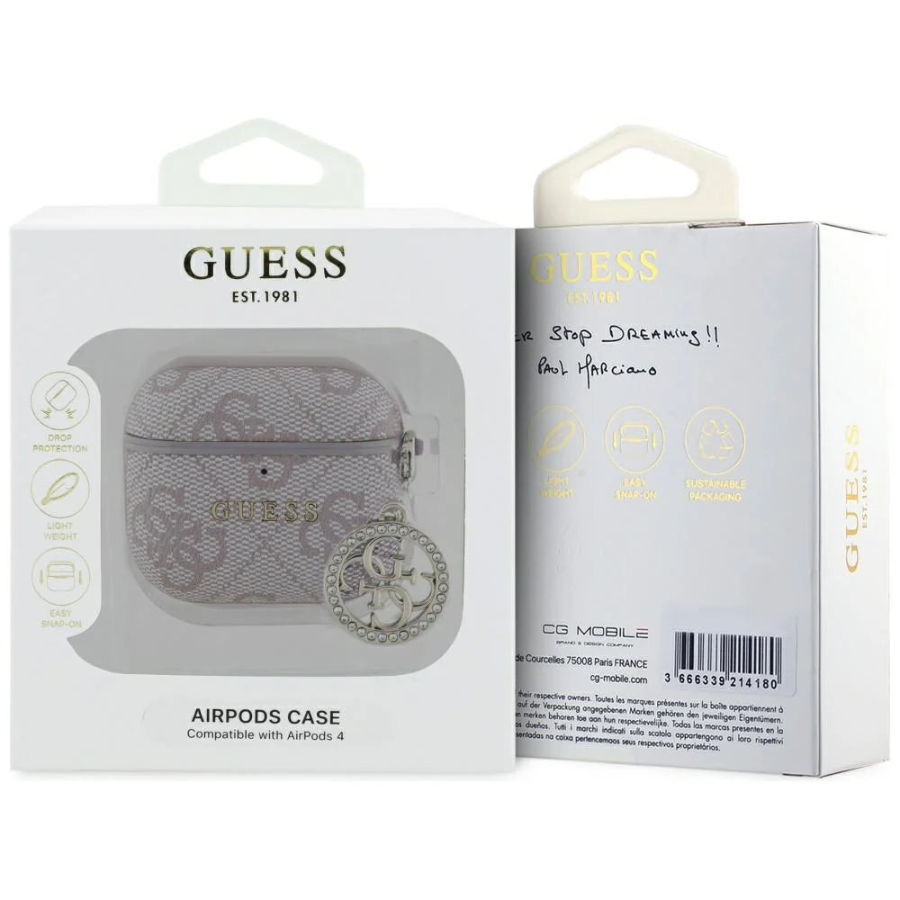 GUESS AirPods 4 Hülle – Elegantes Designer-Case mit Logo-Anhänger