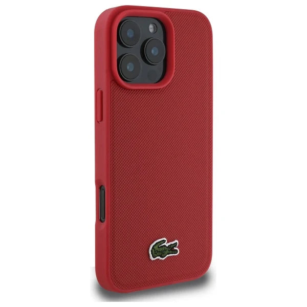 Lacoste Hülle für iPhone 16 Pro – Rot – Original & MagSafe-kompatibel