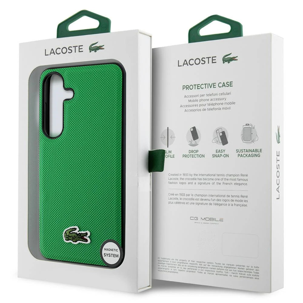Lacoste PVC Hardcase für Samsung Galaxy S25 – Grün