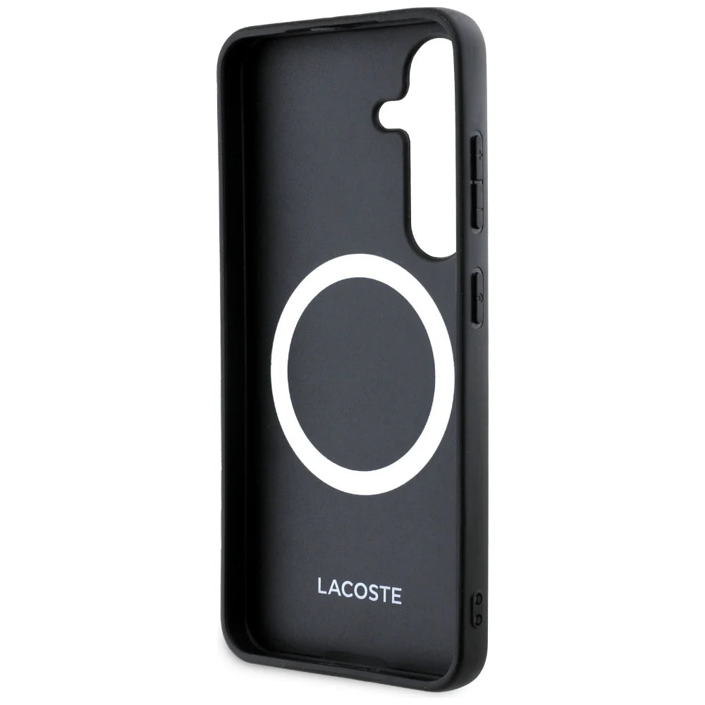 Lacoste PVC Hardcase für Samsung Galaxy S25 – Schwarz