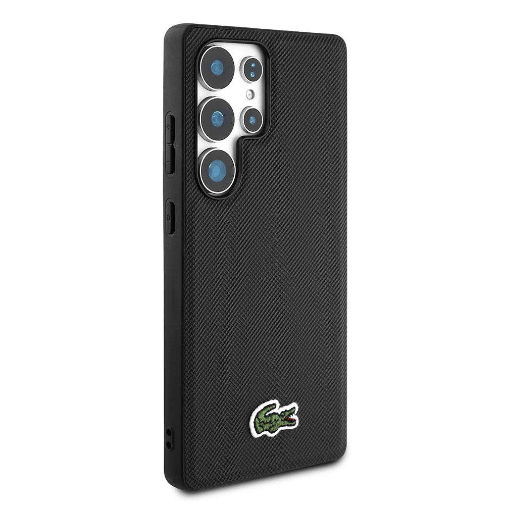 Lacoste Hardcase für Samsung Galaxy S25 Ultra – Schwarz | MagSafe-kompatibel