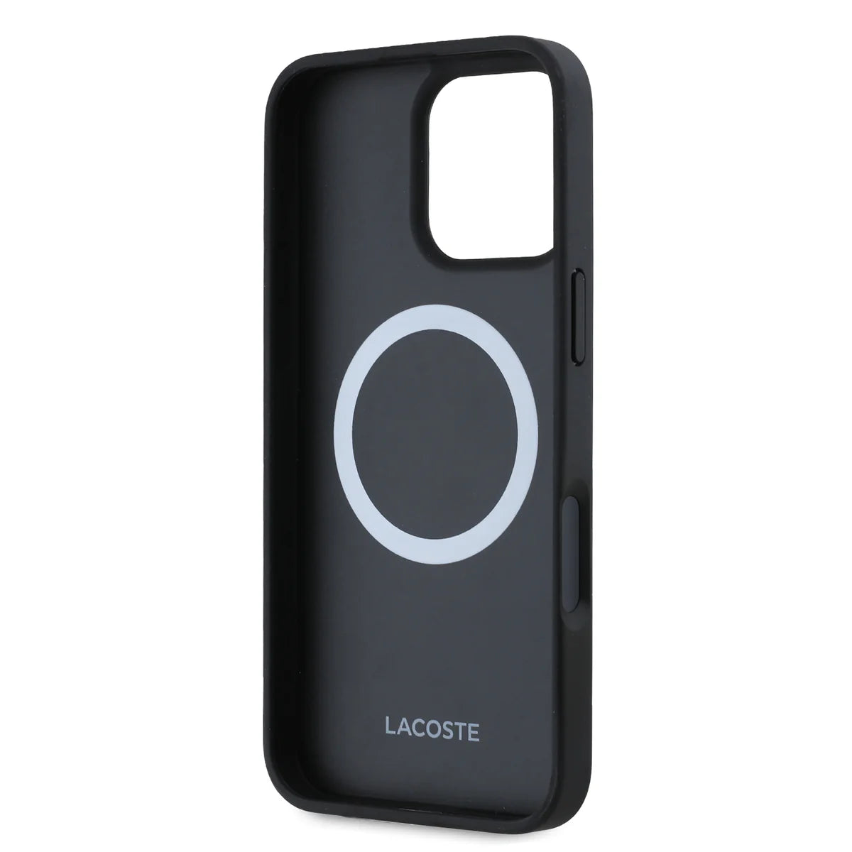 Lacoste Schutzhülle mit MagSafe für iPhone 16 Pro – Schwarz