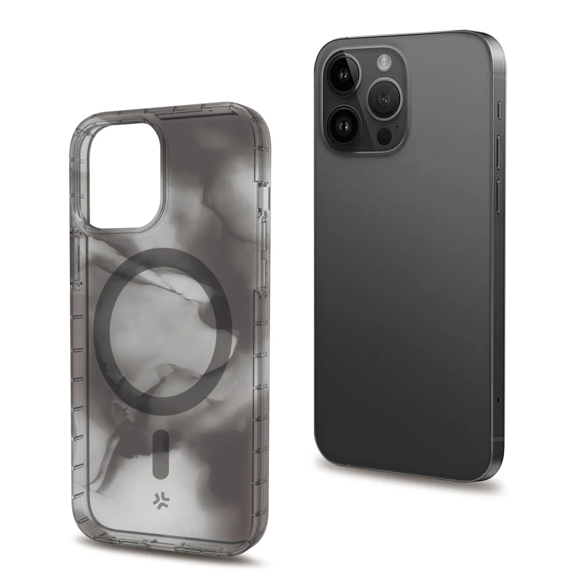 Celly MagSafe Case für iPhone 15 Pro Max – Black Marble