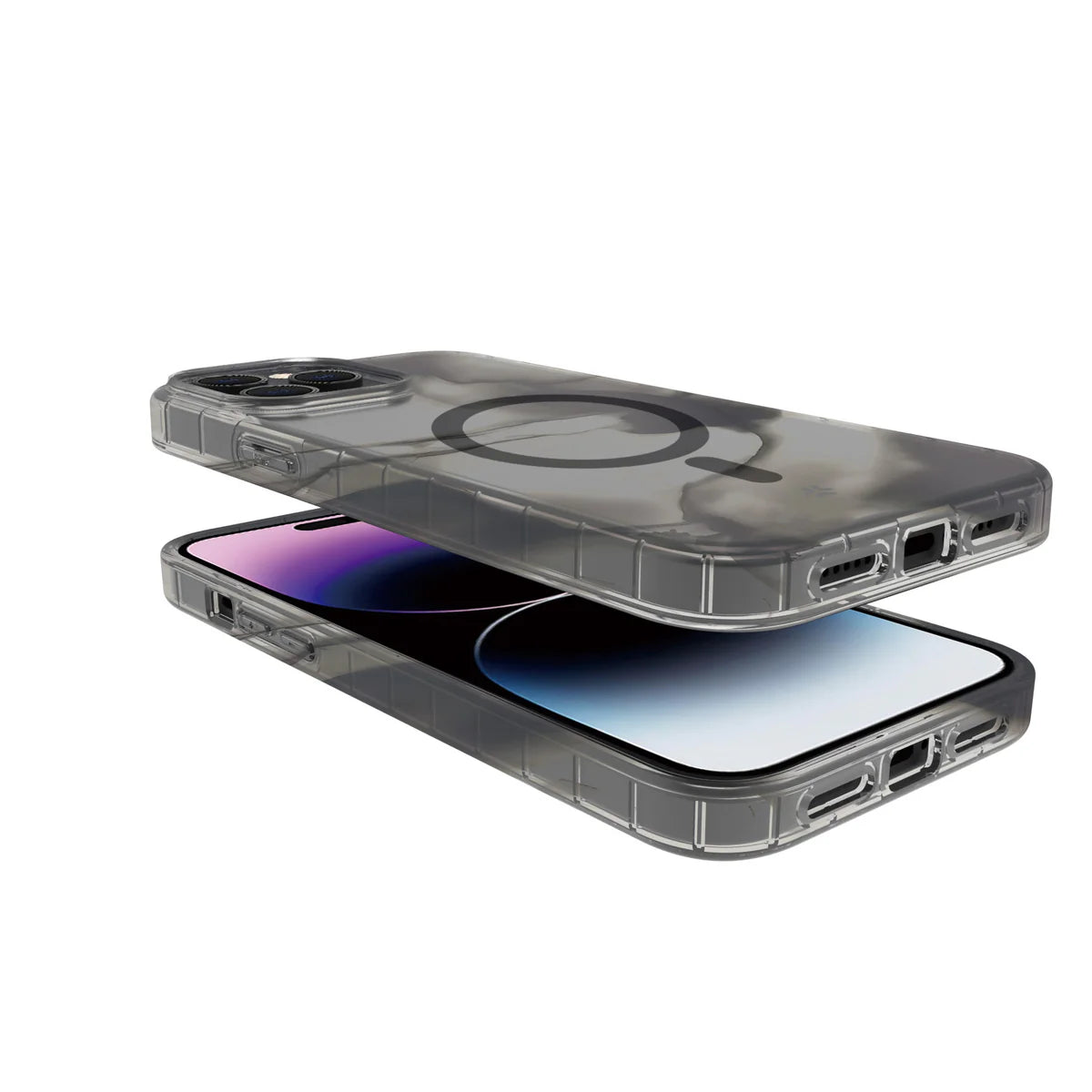 Celly MagSafe Case für iPhone 15 Pro Max – Black Marble