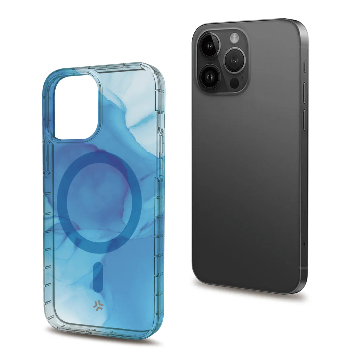 Celly MagShades Case für iPhone 15 Pro Max – Blau (mit MagSafe)