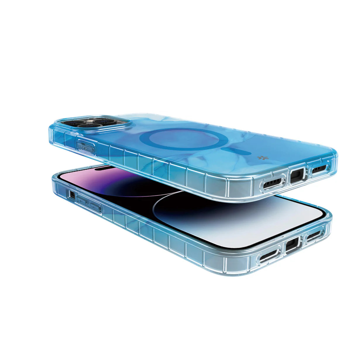Celly MagShades Case für iPhone 15 Pro Max – Blau (mit MagSafe)