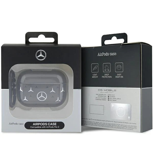 Mercedes-Benz AirPods Pro 2 Hülle – Schwarz mit 3D-Logo