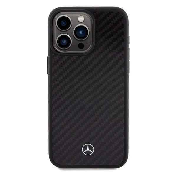 Mercedes-Benz Hardcase für iPhone 15 Pro Max – Schwarz (Carbon Look)