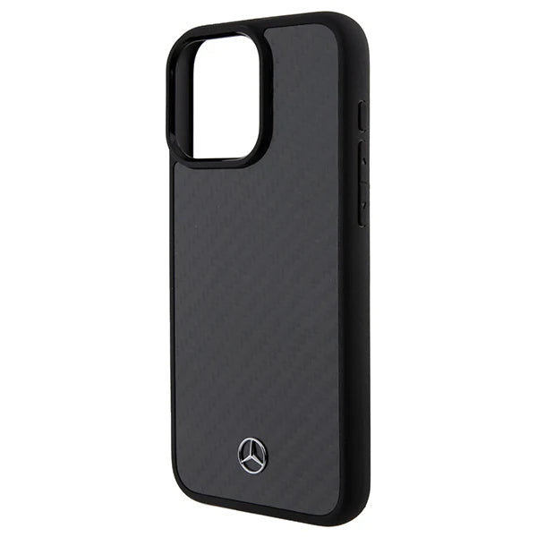 Mercedes-Benz Hardcase für iPhone 15 Pro Max – Schwarz (Carbon Look)