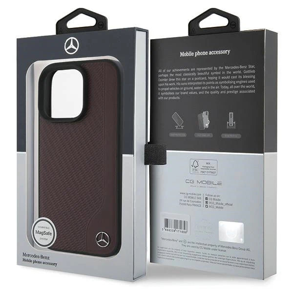 Mercedes Handyhülle für iPhone 16 Pro – Edles Braun & stilvolles Design